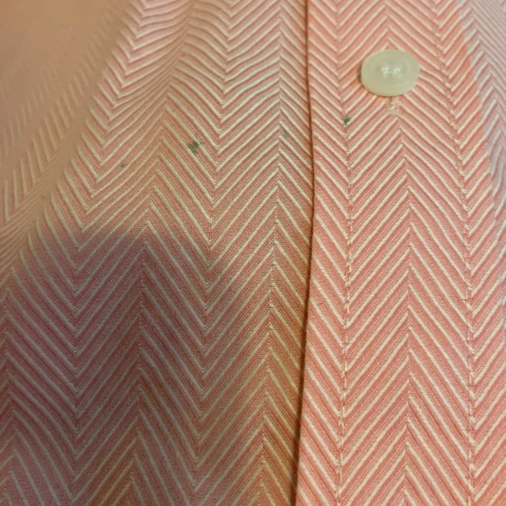Liz Claiborne Woman - Pink Textured 3/4 Sleeve Button Down - Non-Iron - 18W - Picture 6 of 6